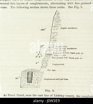 Geological Survey of Ohio. Teil I. Bericht des Fortschritts im Jahre 1869 (1870). Von J. S. Newberry, leitender Geologe, etc. Teil II. Bericht des Fortschritts im zweiten Bezirk von E. B. Andrews. Teil III. Bericht über die Geologie des Montgomery County, von E. Orton. [Mit Maps.] Stockfoto