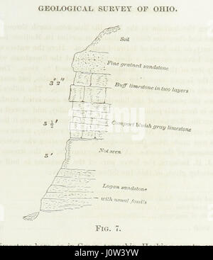 Geological Survey of Ohio. Teil I. Bericht des Fortschritts im Jahre 1869 (1870). Von J. S. Newberry, leitender Geologe, etc. Teil II. Bericht des Fortschritts im zweiten Bezirk von E. B. Andrews. Teil III. Bericht über die Geologie des Montgomery County, von E. Orton. [Mit Maps.] Stockfoto