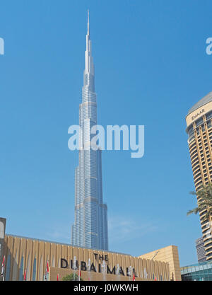 Wolkenkratzer Burj Khalifa in Dubai, VAE. Stockfoto