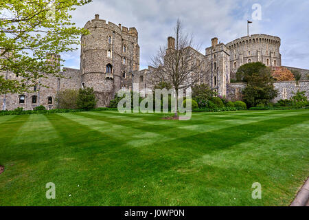 Windsor Castle ist eine königliche Residenz in Windsor in der englischen Grafschaft Berkshire Stockfoto