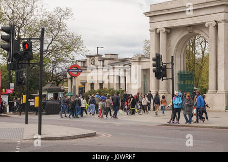 Hyde Park Corner u-Bahnstation, London, UK Stockfoto