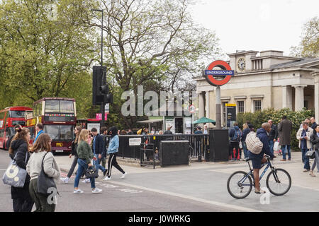 Hyde Park Corner u-Bahnstation, London, UK Stockfoto