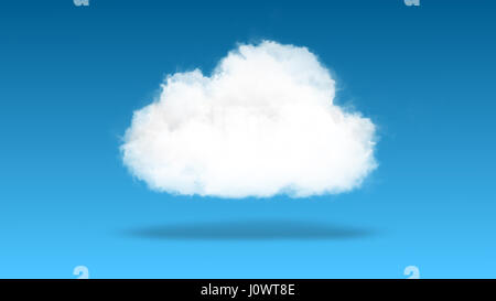 Cloud computing oder cloud-Technologie, Konzept Hintergrund aus aus himmlischen Wolken, Symbol der IT Industrie Stockfoto