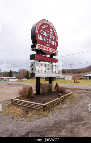 Cortland Land Musik Park-Campground Stockfoto