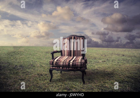 Sessel in der Natur Stockfoto