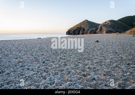 Eine Ansicht mit niemand in Toten Strand, Provinz Almería, Spanien. Stockfoto