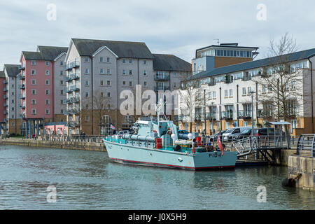 Der Yachthafen von Portishead, Somerset, westlich von England Stockfoto