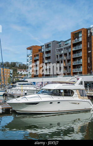 Der Yachthafen von Portishead, Somerset, westlich von England Stockfoto