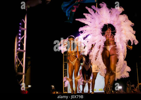 Xhosa-Band Start in Barbados 2017 Stockfoto