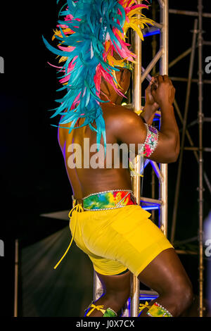 Xhosa-Band Start in Barbados 2017 Stockfoto