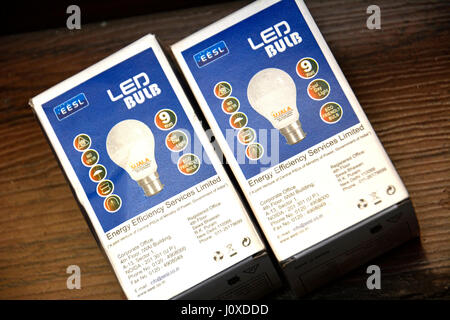 LED-Lampe-Box Stockfoto