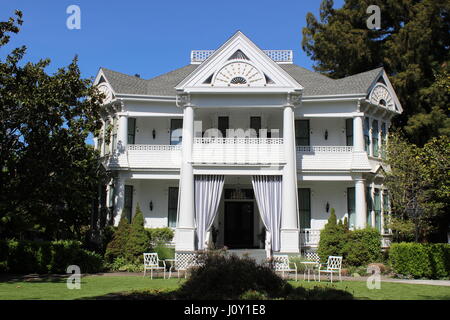 Manasse Mansion, Eastlake oder Stick-Stil Haus erbaut 1886 in Napa Kalifornien Stockfoto