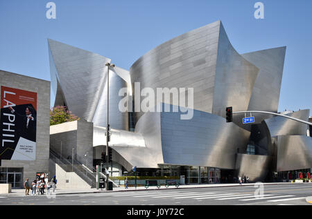 Walt Disney Concert Hall an der Grand Avenue in Los Angeles Kalifornien Stockfoto