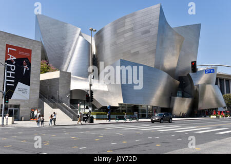 Walt Disney Concert Hall an der Grand Avenue in Los Angeles Kalifornien Stockfoto