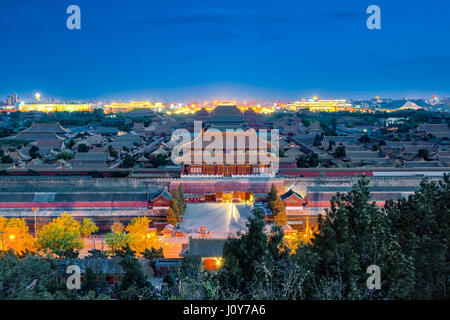 Die Verbotene Stadt in Beijing City, China. Stockfoto