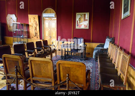 Gori, Georgia - 28. September 2016: Museum von Josef Stalin in Gori. In der Stadt, wo Stalin geboren wurde. Stalins persönliche Dinge und Studie, wo er arbeiten Stockfoto