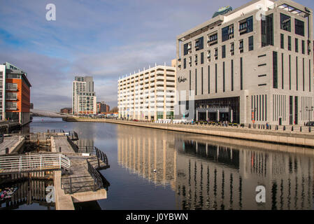 Das Mailmaison Hotel im Princes dock in Liverpool. Stockfoto