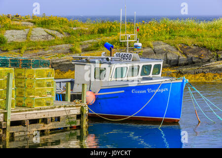 Krabben und Hummer fallen in Peggys Cove Area Nova Scotia, Canada Stockfoto