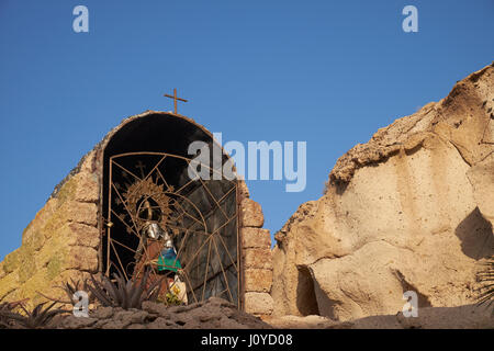 Ein Schrein, Virgen del Carmen, El Puertito, Teneriffa, Kanarische Inseln, Spanien. Stockfoto