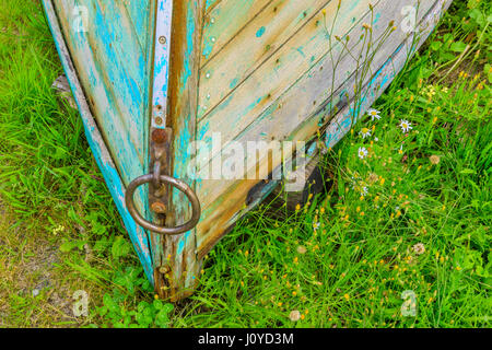 Rustikales Ruderboot in Lunenburg, Nova Scotia, Kanada Stockfoto