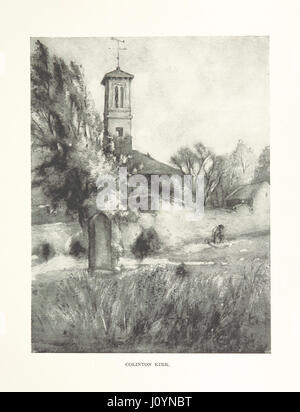 Dieses Werk erforscht das Tal des Wassers von Leith, dem Geburtsort und Heimatland des Schriftstellers Robert Louis Stevenson. Das Buch zeigt malerische Ausblicke und historische Wahrzeichen entlang des Flusses, illustriert von Joseph Brown. Stockfoto