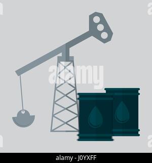 Öl-Fass Erdöl Symbolbild Stock Vektor