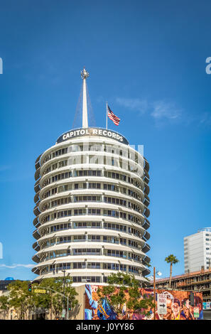 Capitol Records Building - Los Angeles, Kalifornien, USA Stockfoto