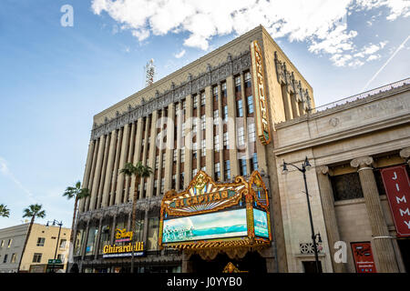 El Capitan Theater in Hollywood Blvd - Los Angeles, Kalifornien, USA Stockfoto