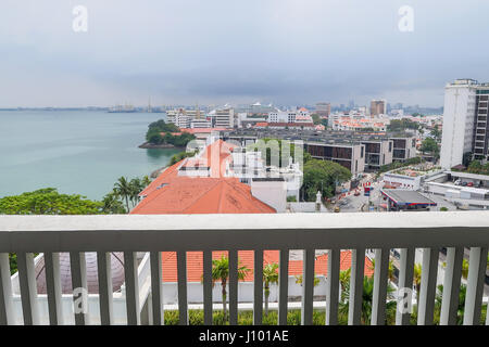Blick von Ost- und Oriental Hotel in Penang, Malaysia Stockfoto