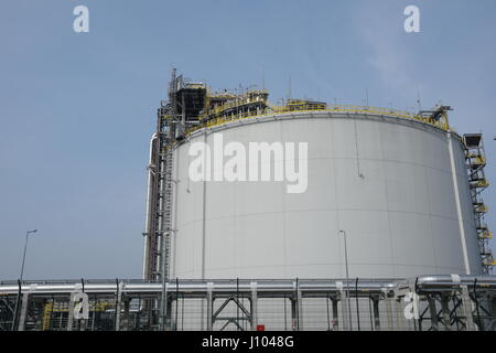 LNG terminal Swinoujscie in Polen Stockfoto