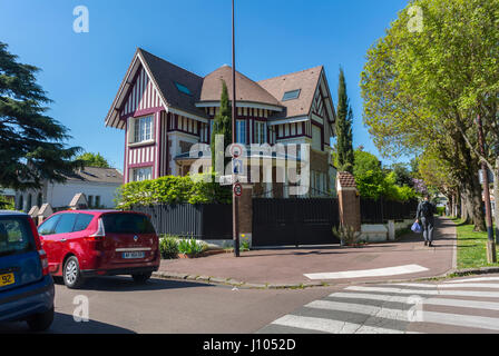 Antony, Frankreich, Pariser Vororte, Straßenszenen In Vorstadt, Haus, Villa, frankreich Vorort Wohn-, Familie Wohnstraße Stockfoto