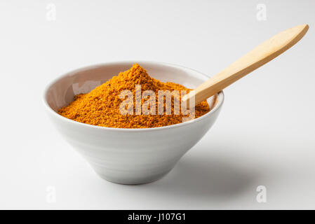 Aji Amarillo Seco, getrocknete gelbe Chilischoten aus Peru. Stockfoto