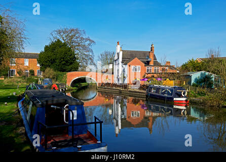 Der Fluss steigen bei Barrow auf Anzusteigen, Leicestershire, England Großbritannien Stockfoto