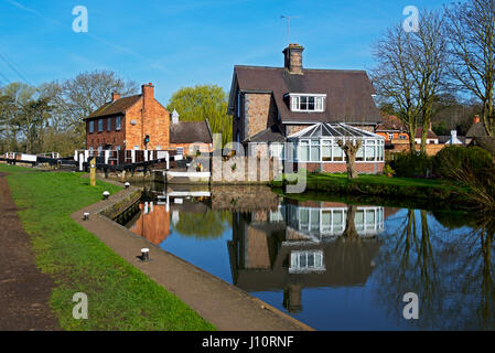 Der Fluss steigen bei Barrow auf Anzusteigen, Leicestershire, England Großbritannien Stockfoto