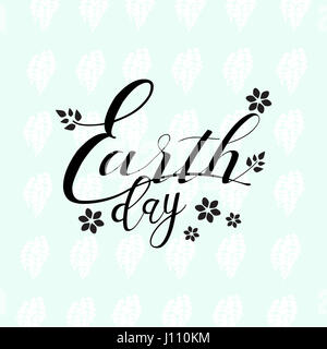 Erdzeichen Tag auf hellblauem Hintergrund Stockfoto