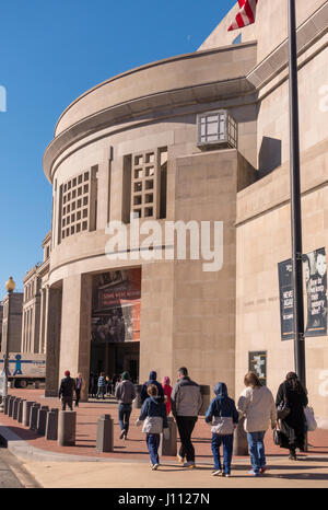 WASHINGTON, DC, USA - Vereinigte Staaten Holocaust Erinnerungsmuseum-Exterieur. Stockfoto