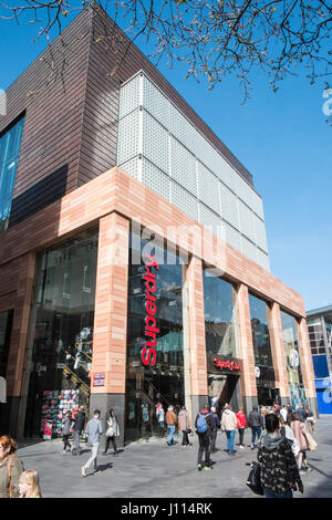 Liverpool One, Einkaufen, Einkaufszentrum, Fußgängerzone, komplex, Liverpool, Merseyside, England, UNESCO, Weltkulturerbe-Stadt, Stadt, Nord, Nord, England, Englisch, UK. Stockfoto