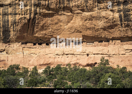 Native American Indian Ruin, Salt Creek, Nadeln Bezirk, Canyonlands National Park, Utah, USA. Stockfoto