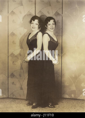 Hilton-Zwillinge, Daisy und Violet, Portrait, 1932 Stockfoto