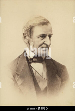 Waldo (1803-82), US-amerikanischer Essayist, Dozent und Dichter und Führer der freiheitsliebende Bewegung, Porträt Stockfoto