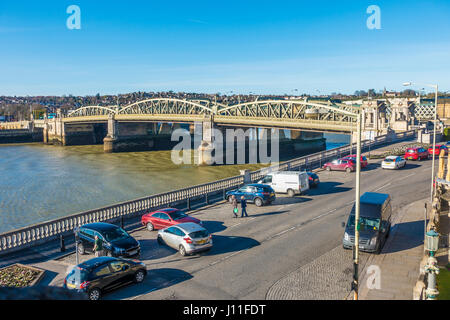 Rochester Brücke Fluss Medway Kent England Stockfoto