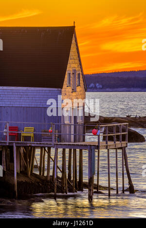 Angeln-Hütten in Peggys Cove Nova Scotia, Kanada Stockfoto