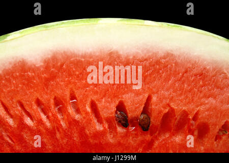 Close-up von saftigen roten Wassermelone Stockfoto