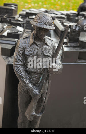 Toronto, Rathaus, Commemorates, Canadian, Soldaten, Italienisch, Kampagne, Krieg, Stockfoto