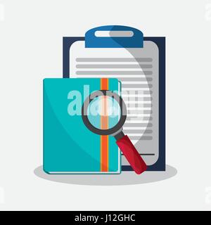 Image Datei Untersuchung Verwandte Symbole Stock Vektor
