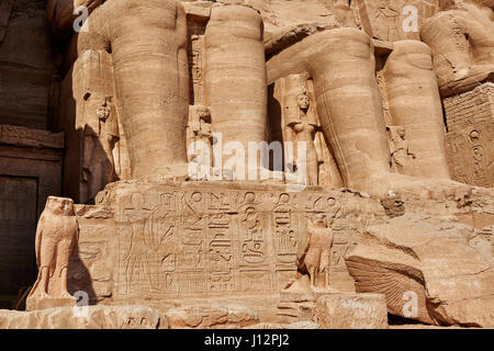 Großer Tempel Ramses' II. , Abu Simbel, Aegypten, Afrika | Große Tempel von Ramses II, Abu Simbel Tempel, Ägypten, Afrika | Stockfoto