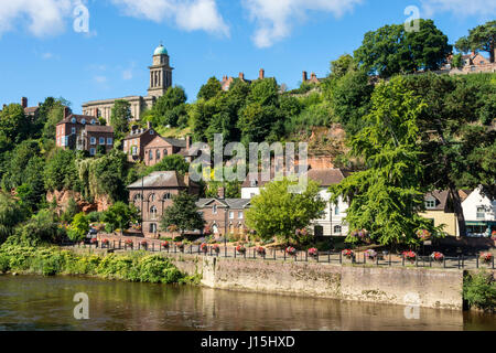 Der Fluss Severn bei Bridgnorth, Shropshire, England, UK. Stockfoto