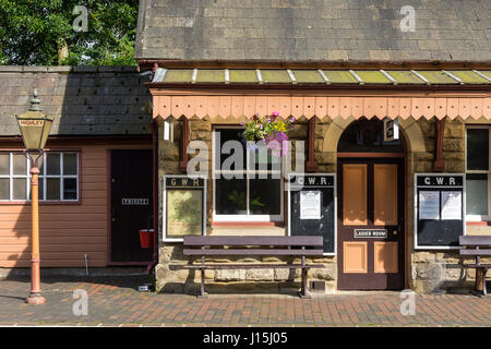 Highley Bahnhof an der Severn Valley Railway, Highley, Shropshire, England, UK. Stockfoto