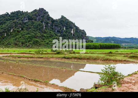 Phong Nha, Vietnam - 9. März 2017: ländlichen Gebieten rund um die Stadt Phong Nha. Stockfoto