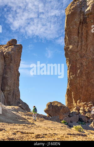 Berglandschaft, Roque Nublo, Gran Canaria, Kanarische Inseln, Spanien Stockfoto